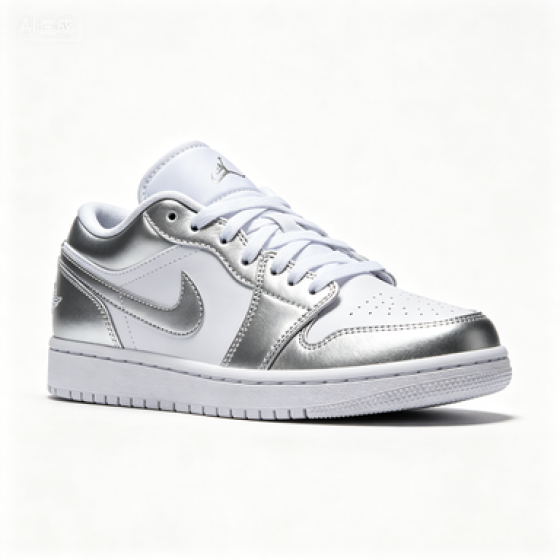 Air Jordan 1 Low Metallic Silver