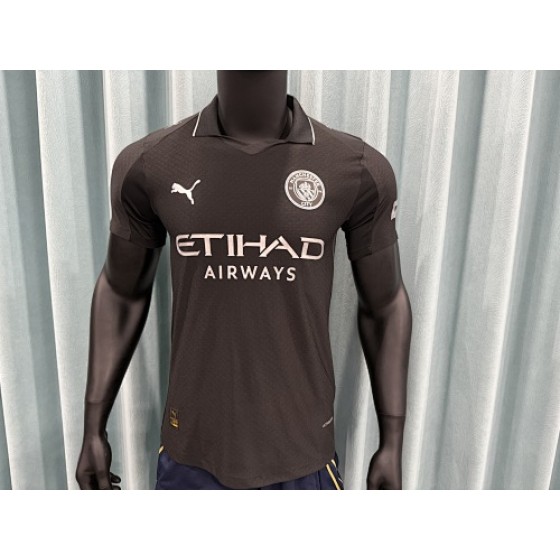 25/26 Manchester City Away Jersey（All Black·1884 Origin Tribute）