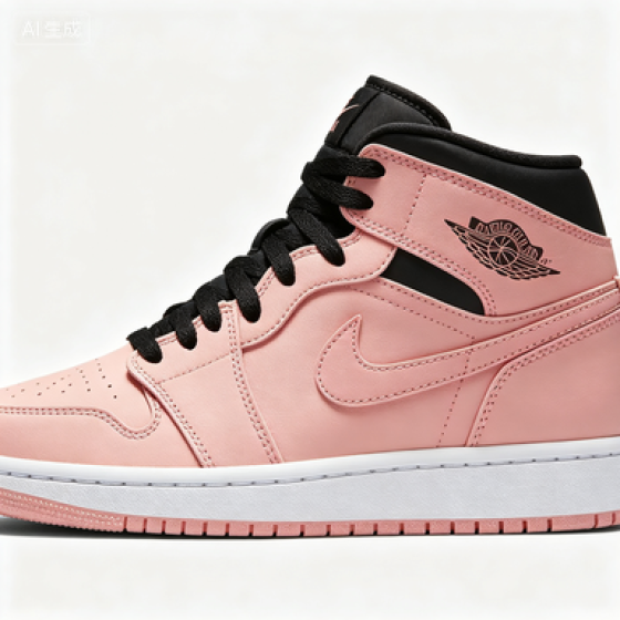 Air Jordan 1 Mid GS Pink