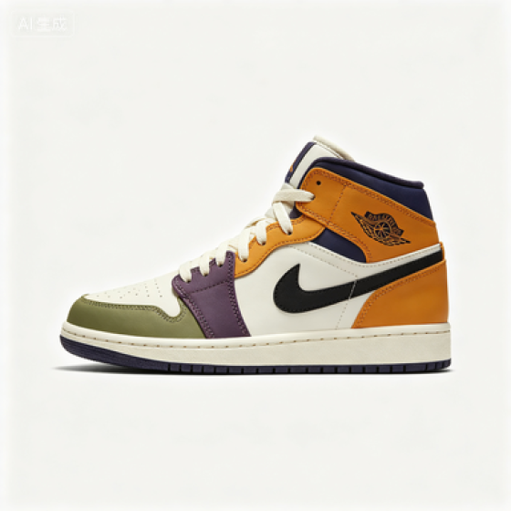 Air Jordan 1 Mid Multicolor